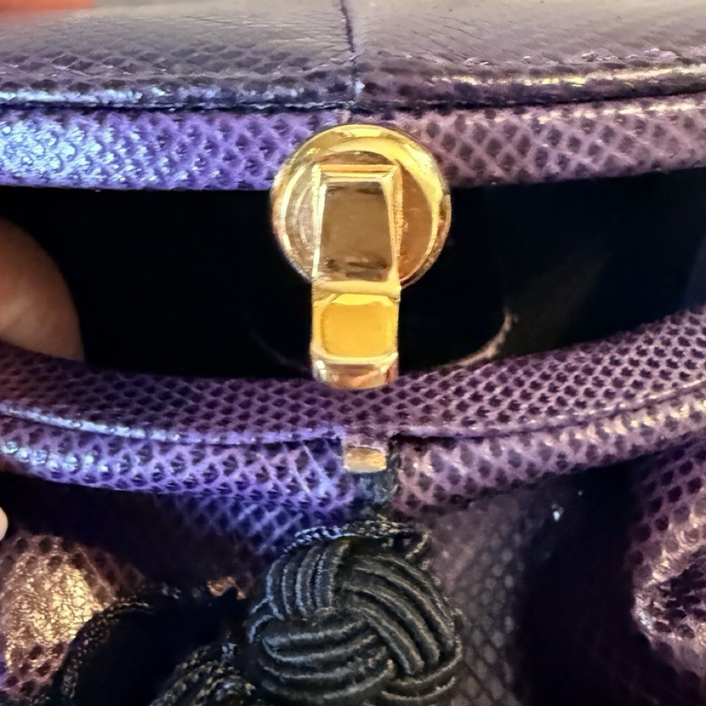 Vintage Susan Gail Crossbody Purse Purple Small - Picture 4 of 9